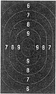 Ordonnanz-Schnellfeuer-Pistolenscheibe, 25m