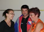 Anna, Thomi und Paula freuen sich über das Resultat