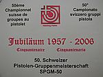 Jubiläums-Endschiessen 50 Jahre Schweizer Pistolen Gruppenmeisterschaft